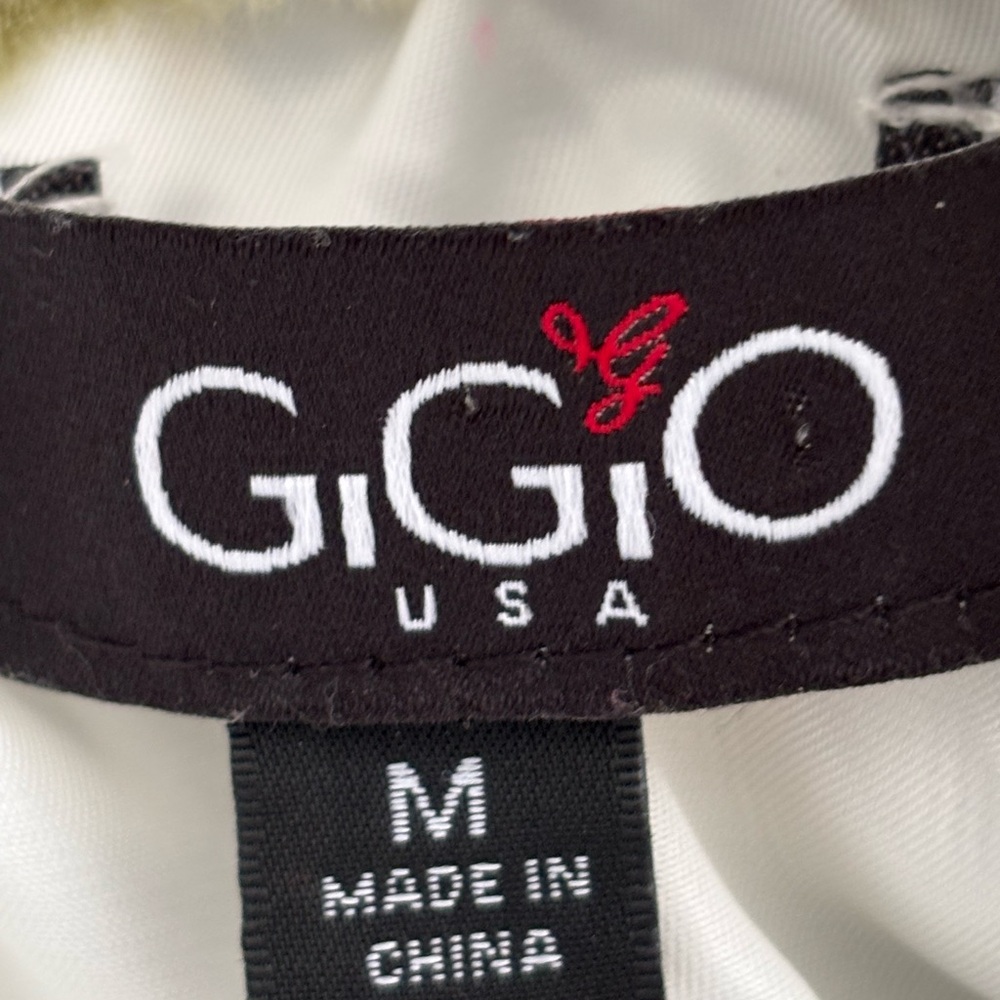 GiGiO USA Lightweight plush jacket 
moss green & white checks
NWOT - Picture 5 of 7